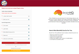 Brain HQ front page
