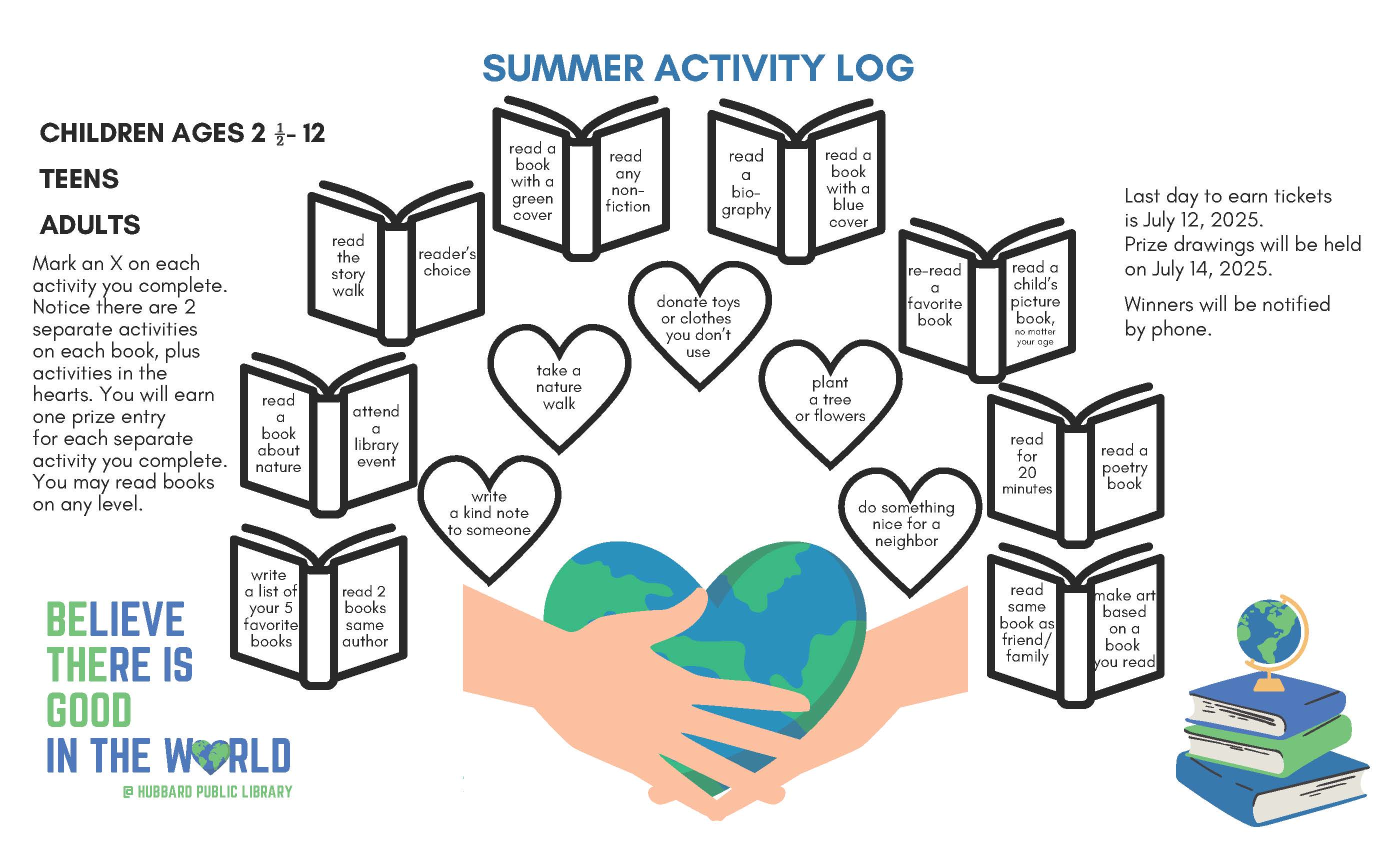 Summer Reading 2025 Activity Sheet