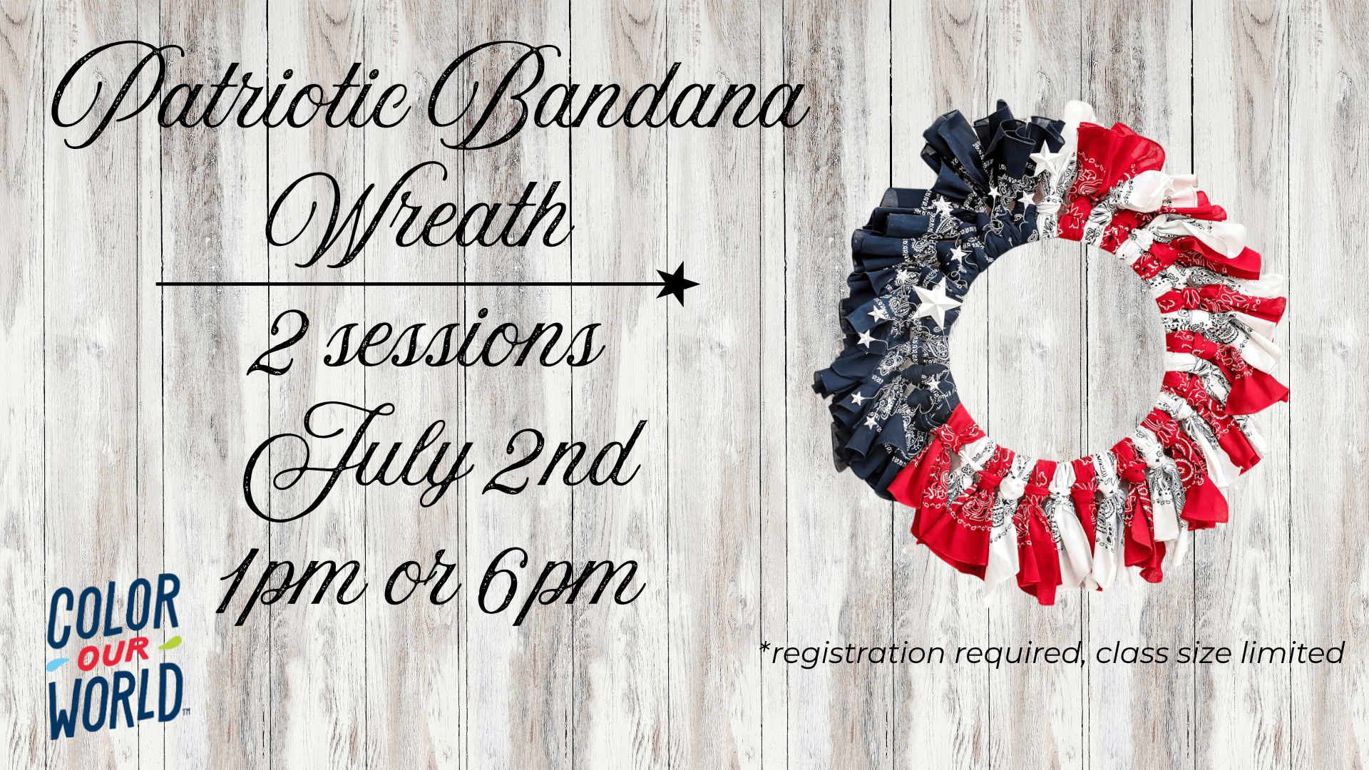 Bandana wreath craft