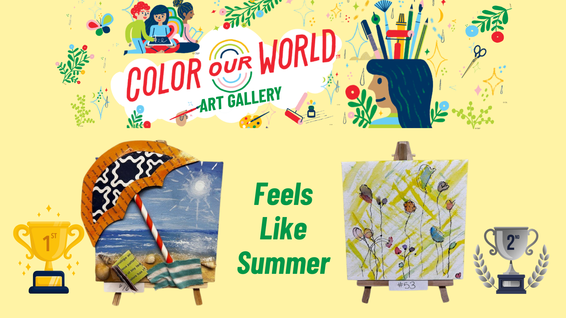 Color Our World Art Contest Feels Like Summer winners