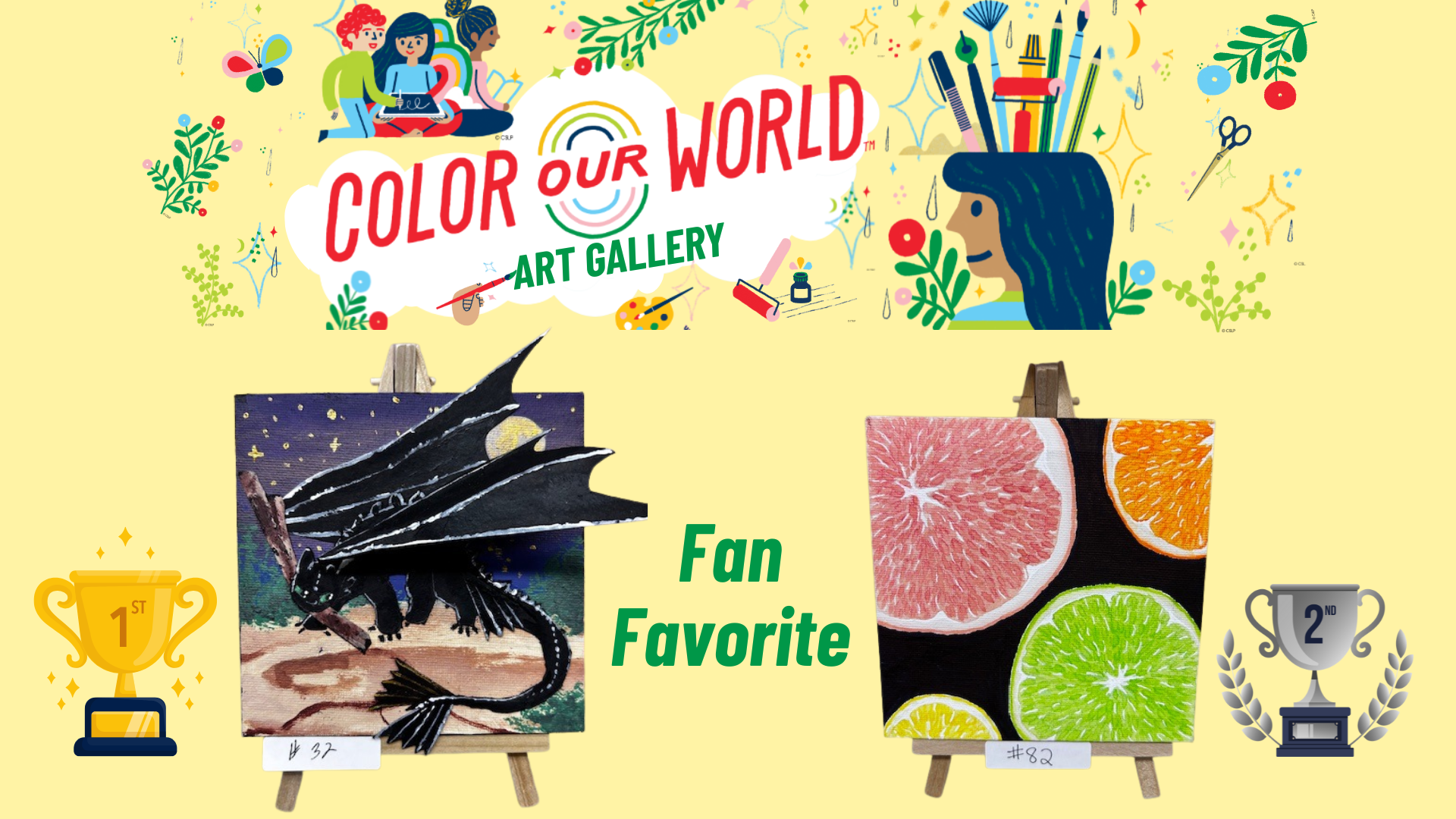 Color Our World Art Contest Fan favorite winners