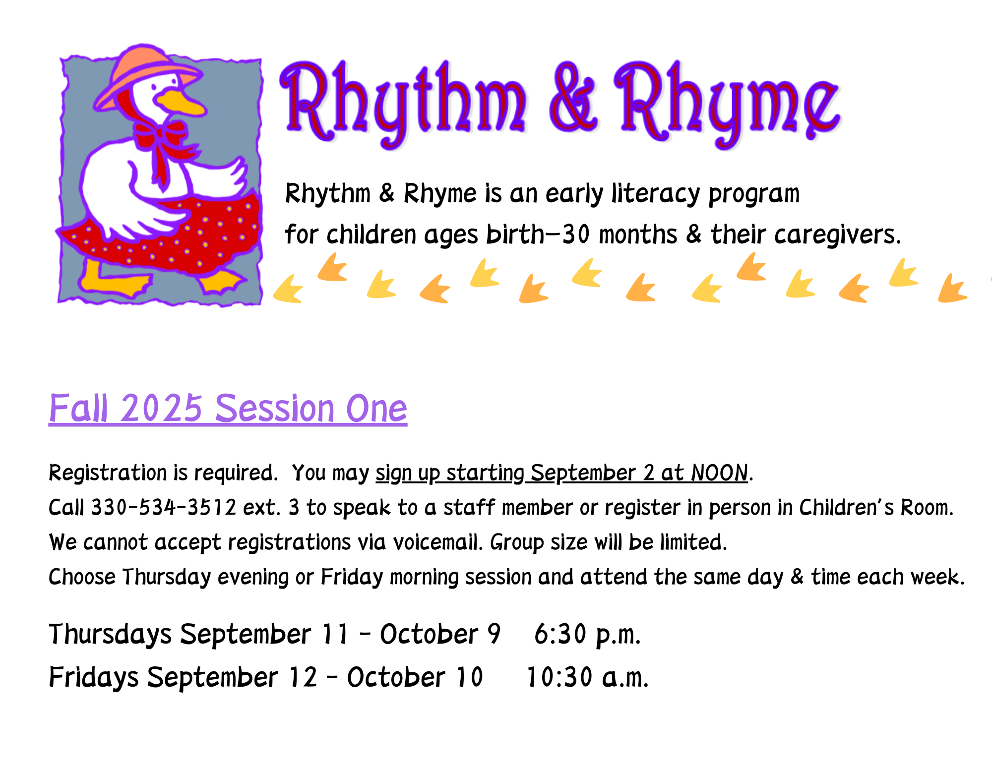 Rhythm & Rhyme Fall 2025
