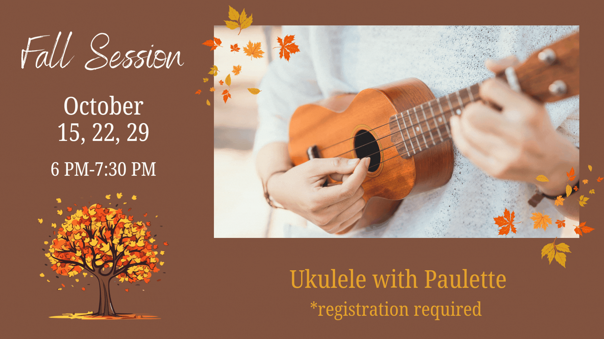 October 2025 Ukulele lessons