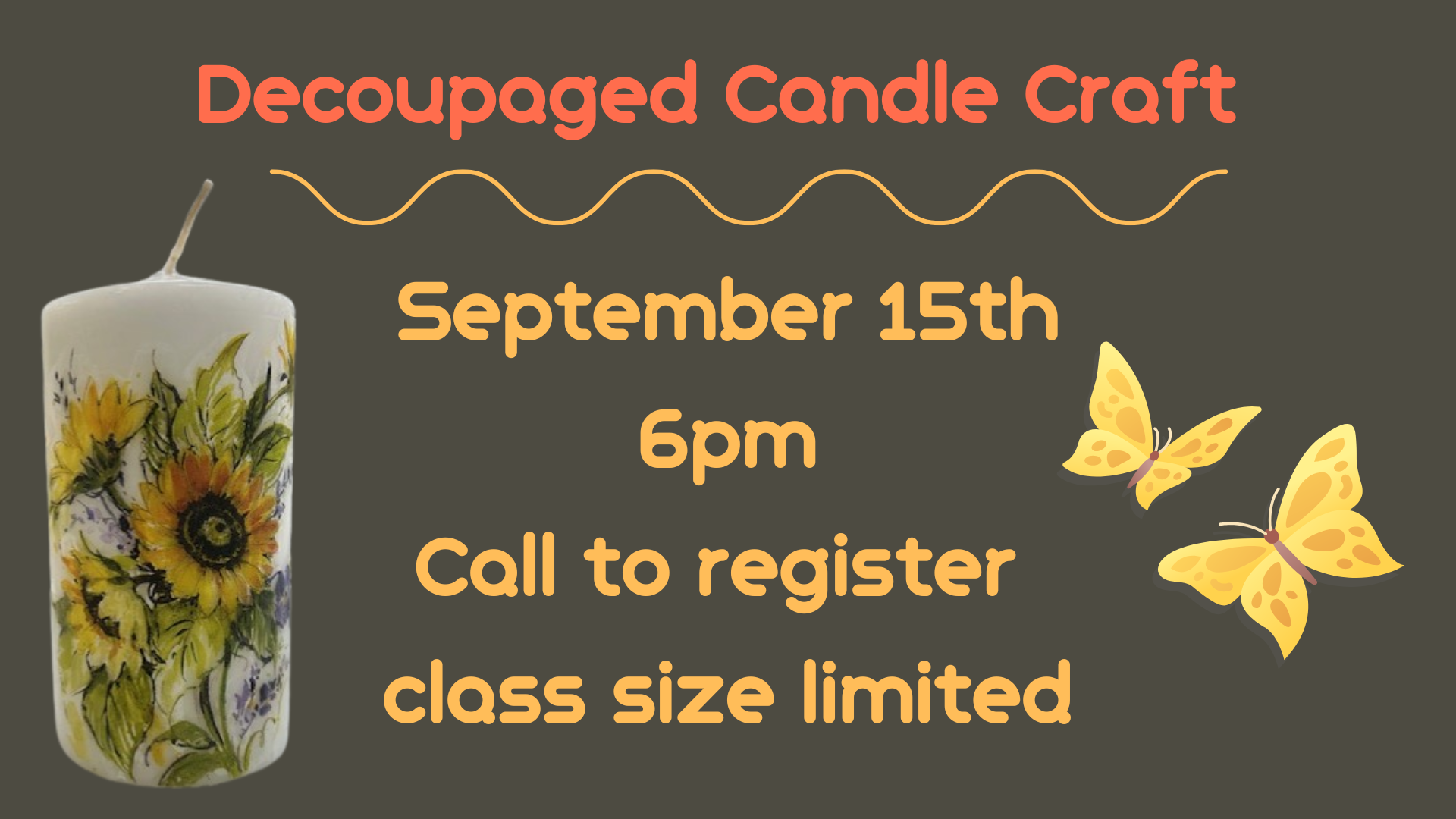 Decoupage Candle Craft