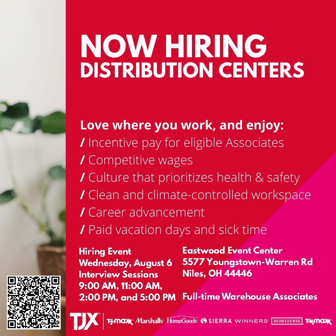 Now Hiring Distribution Centers