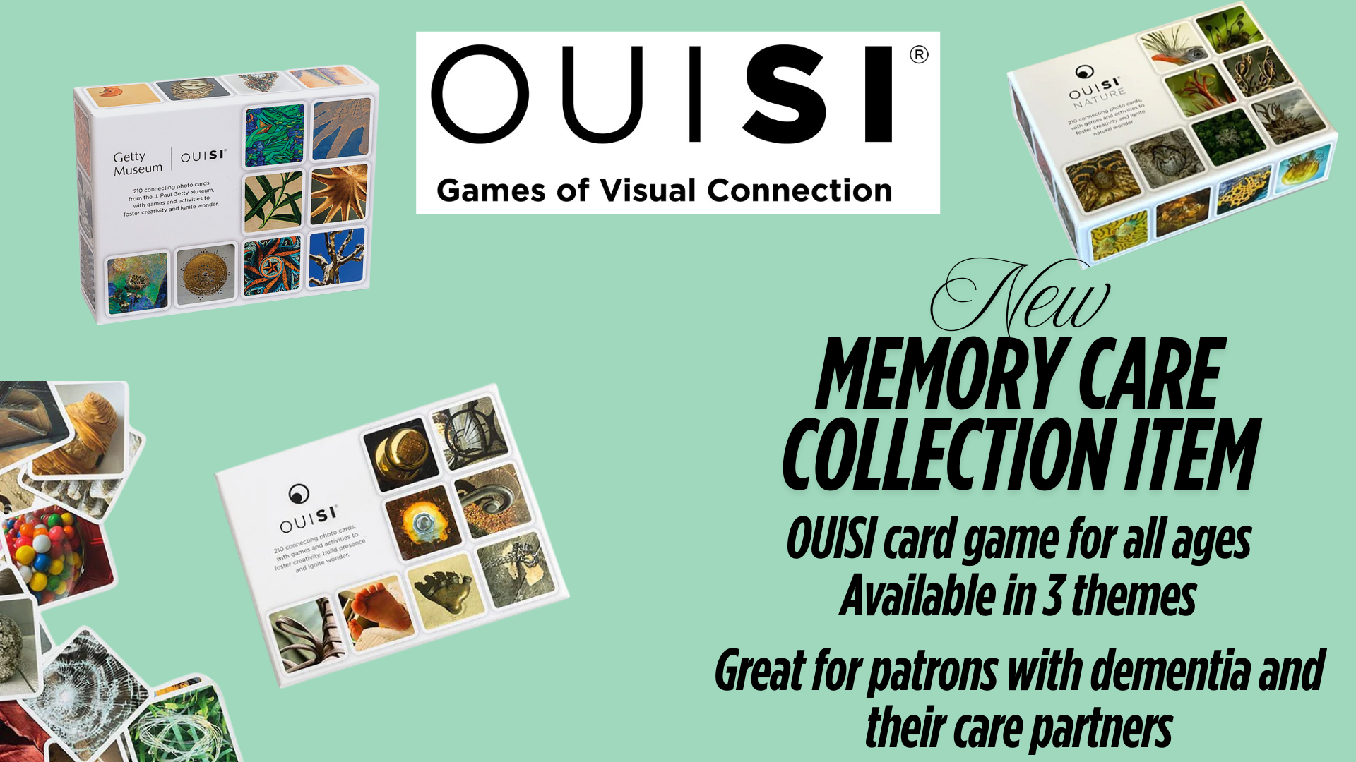 Ouisi memory care card game.