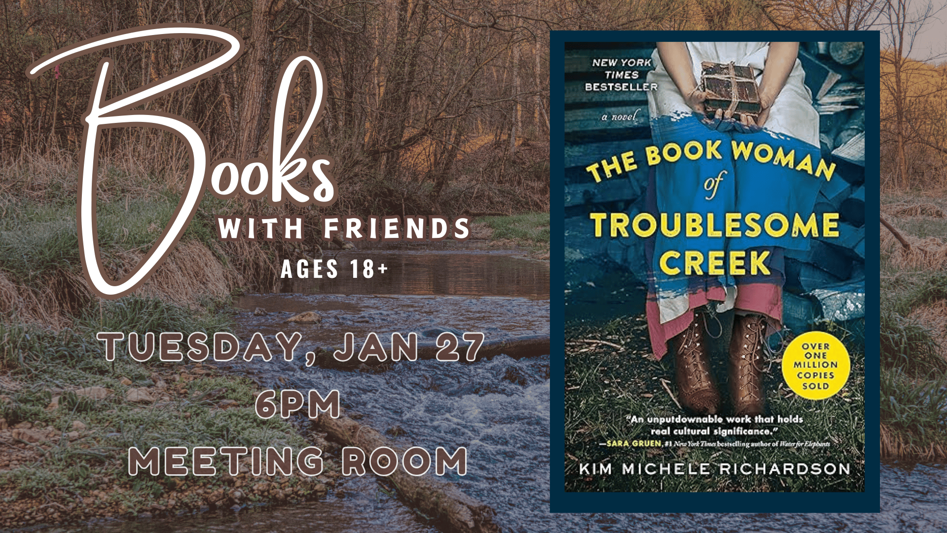 Books with Friends January 27 at 6pm.