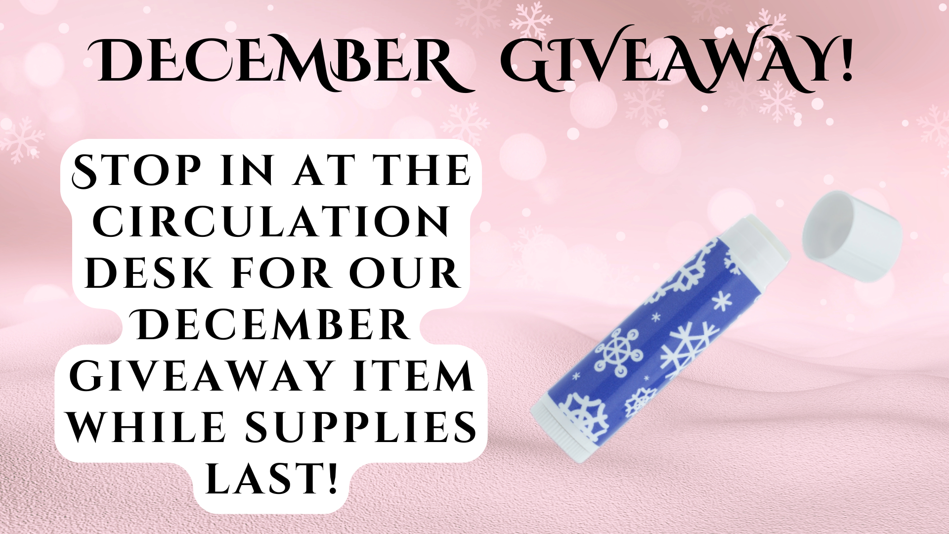 December 2025 Giveaway