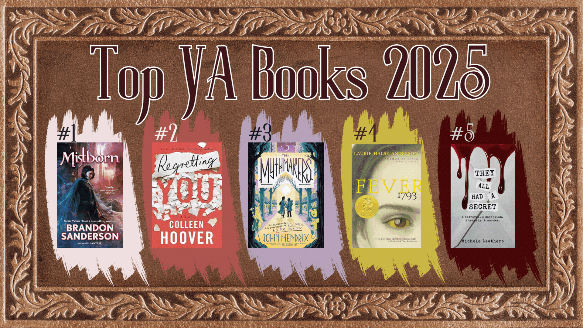 Top teen titles of 2025. 