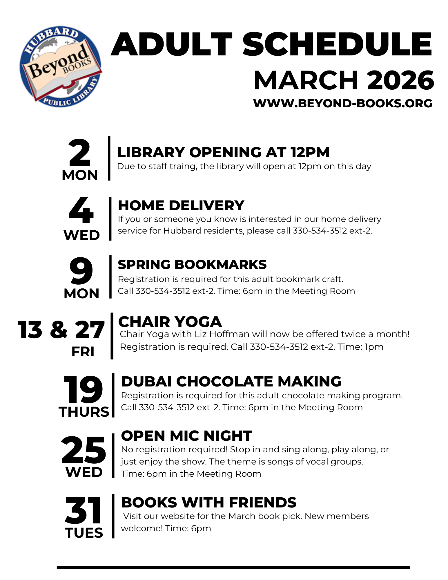 March events.