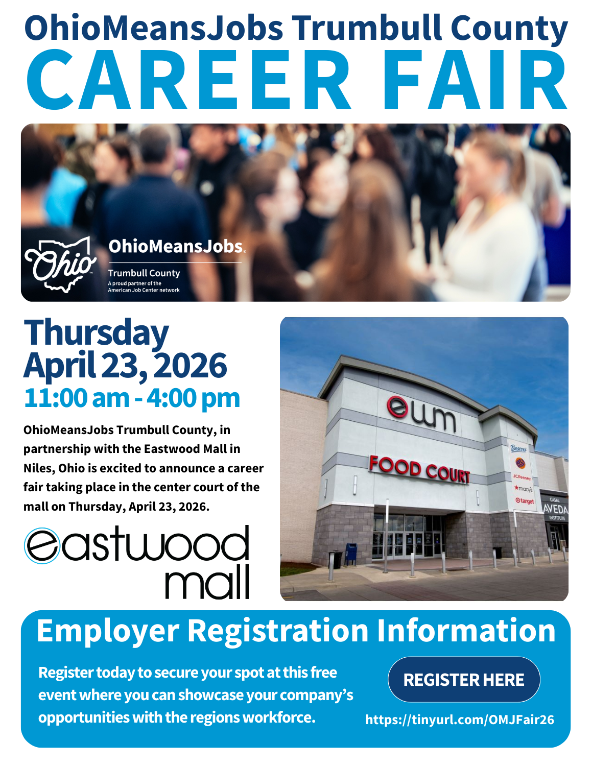 Ohio Means Jobs Trumbull County Career Fair April 23.