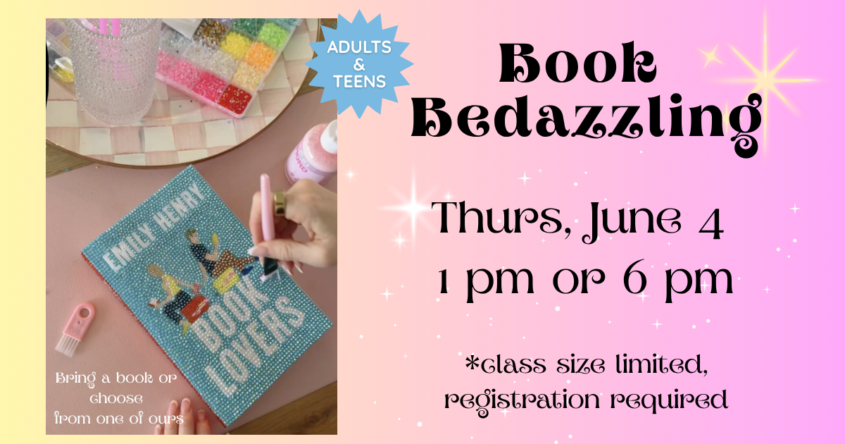 Book Bedazzling.