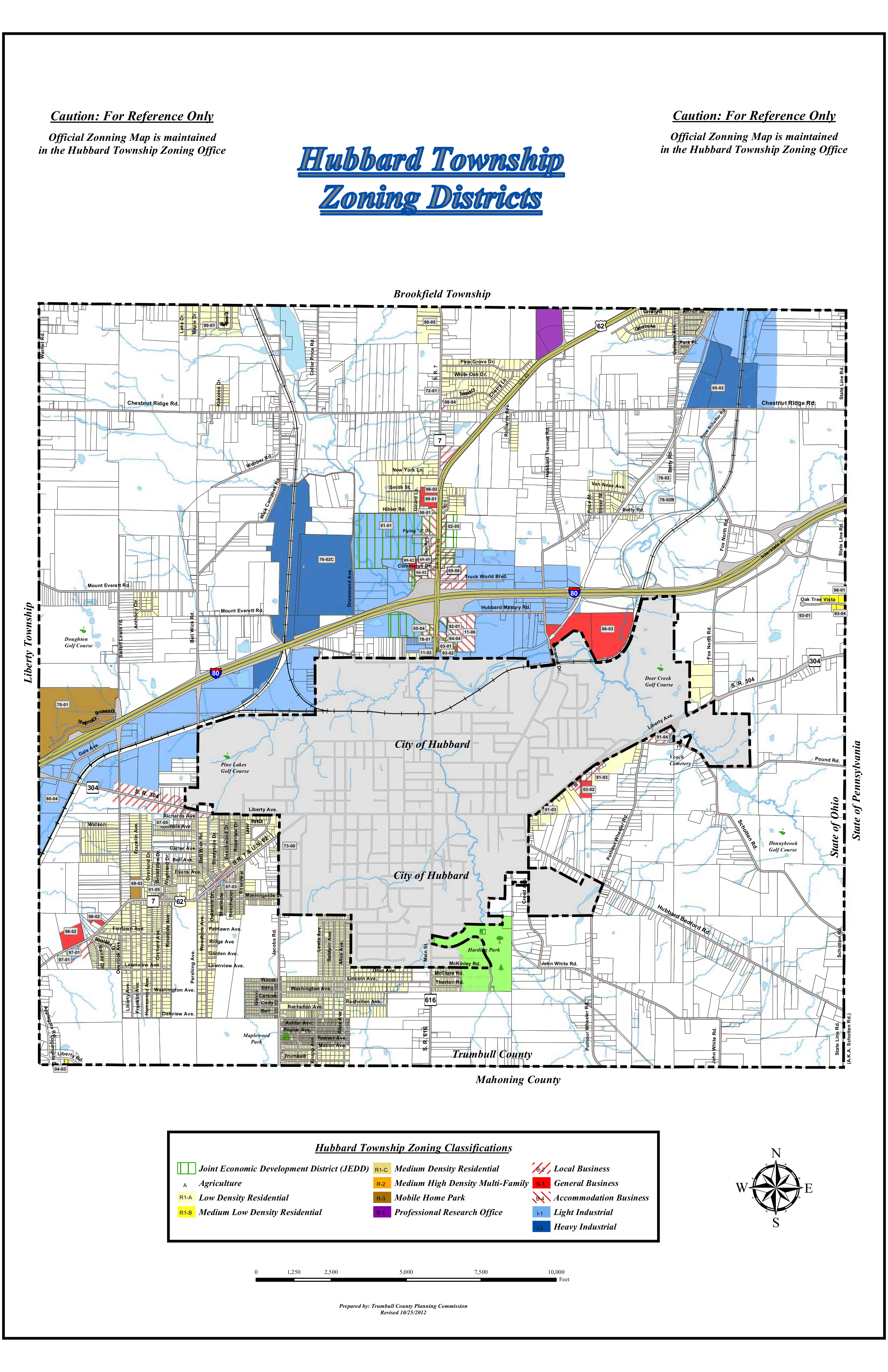 Hubbard township zoning map.