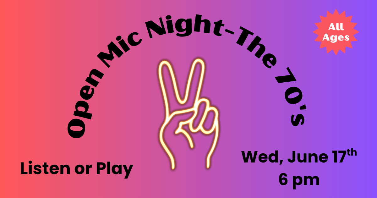 Open Mic night.