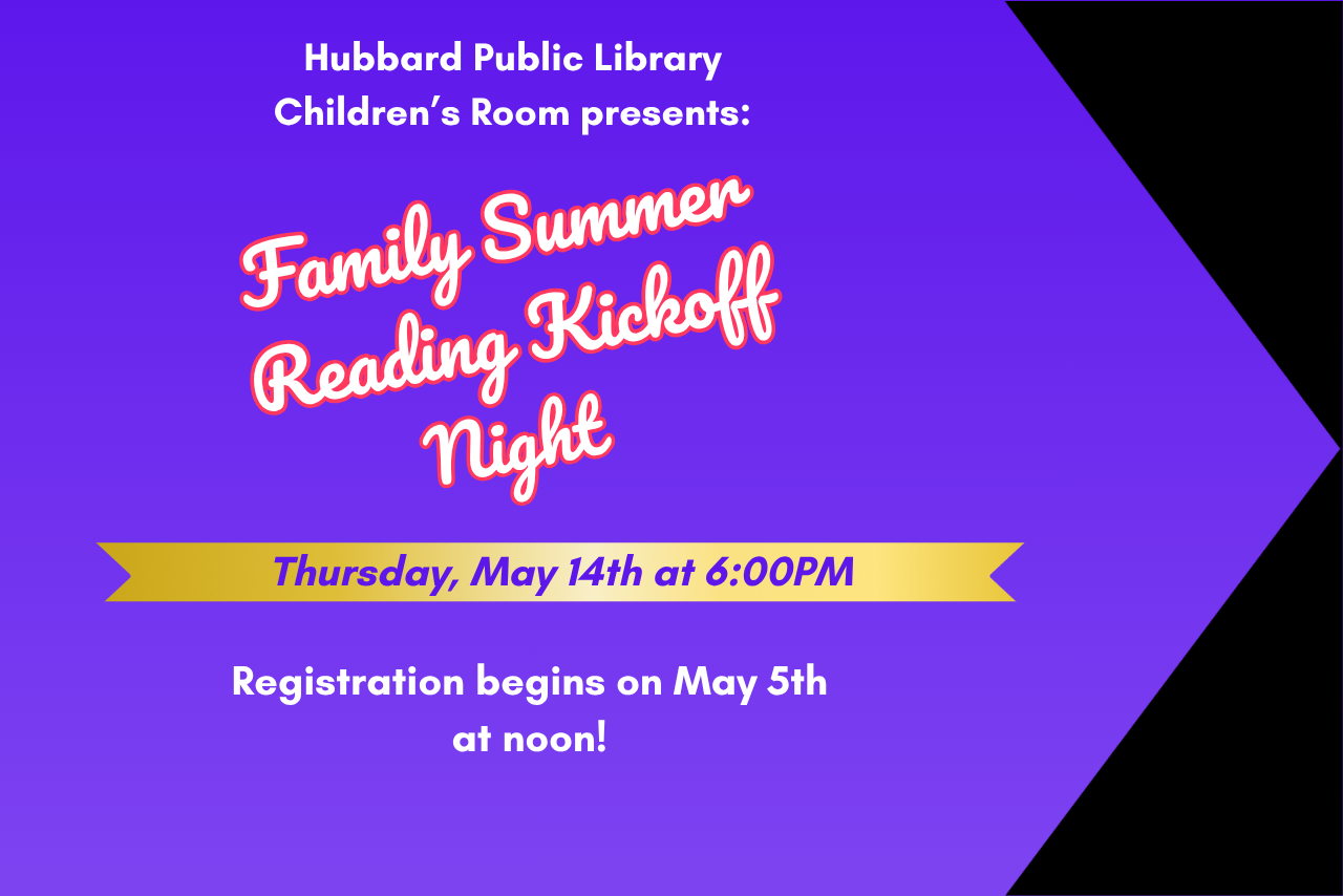 Family Summer Reading kickoff.