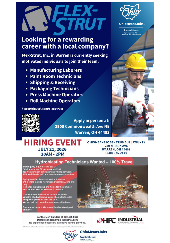 Job openings.