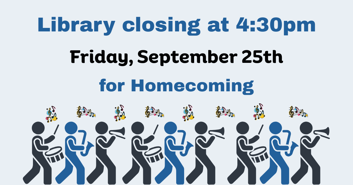 Closing at 4:30pm for the homecoming parade.