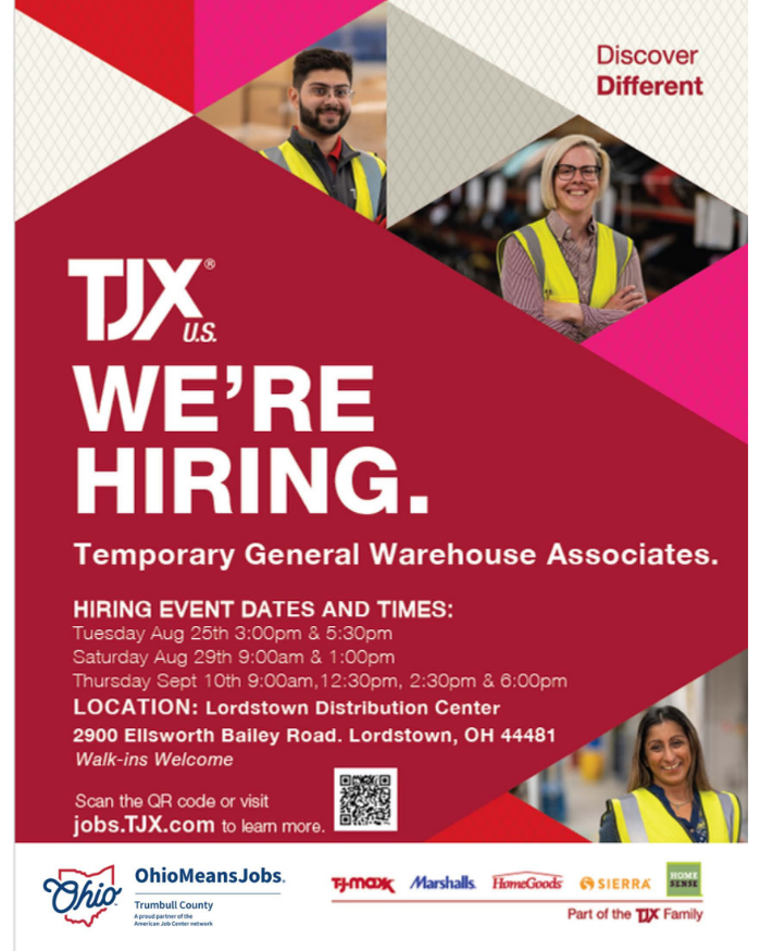 TJX Hiring event.