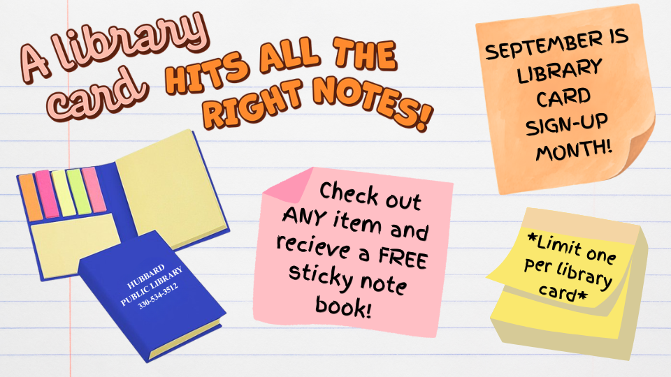 Library Card Sign-up 2026 Month Giveaway.