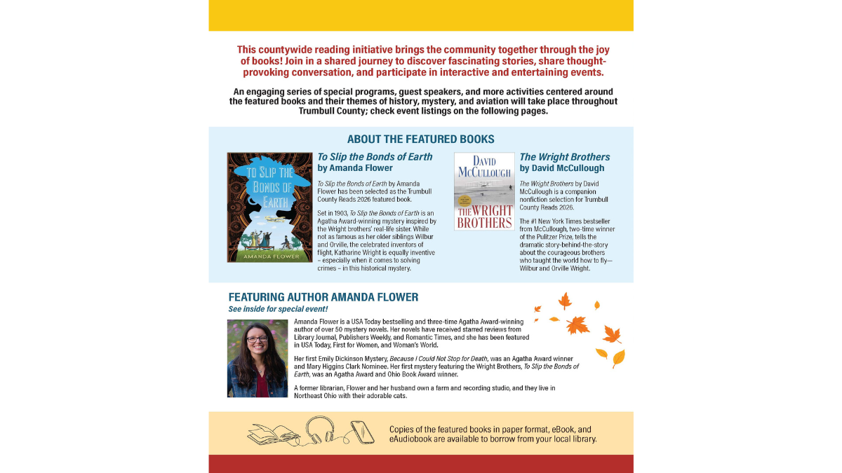 Trumbull County Reads 2026 book selections.