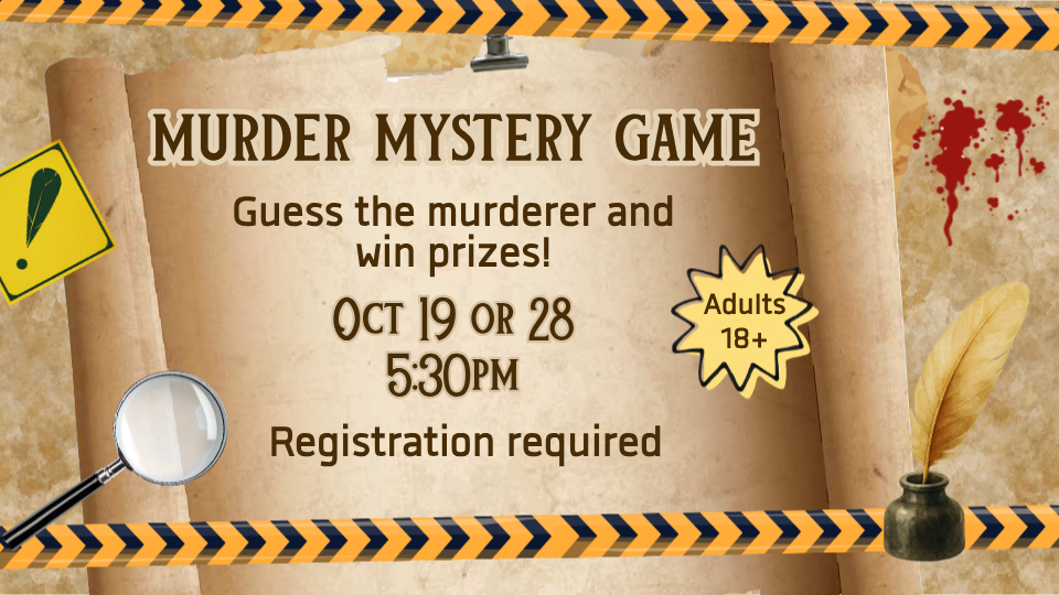 Murder mystery game.