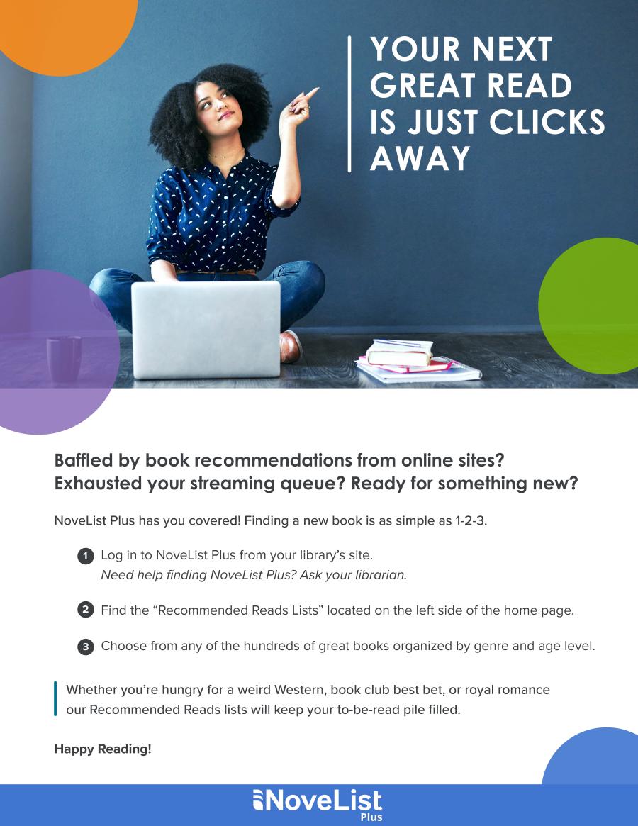 NoveList Plus Hubbard Public Library