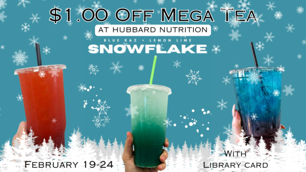 $1 off Mega Tea at Hubbard Nutrition